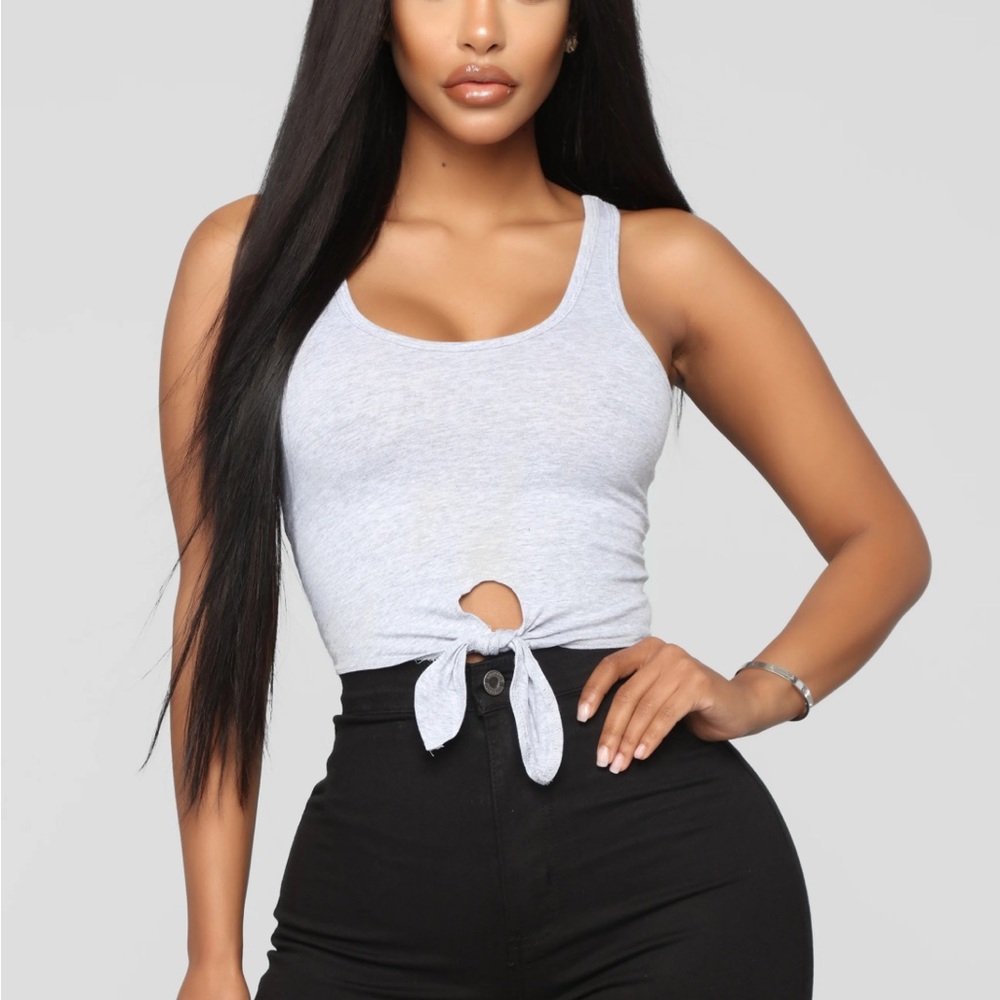 Gray tie tank
